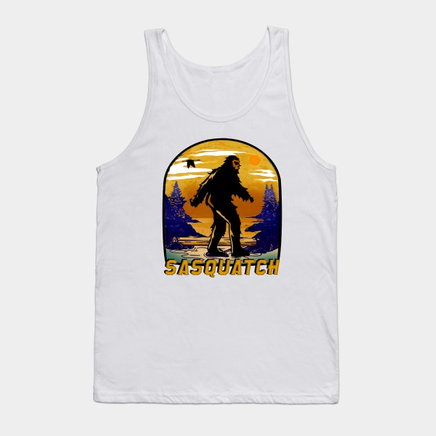 Sasquatch Tank Top by Midcenturydave